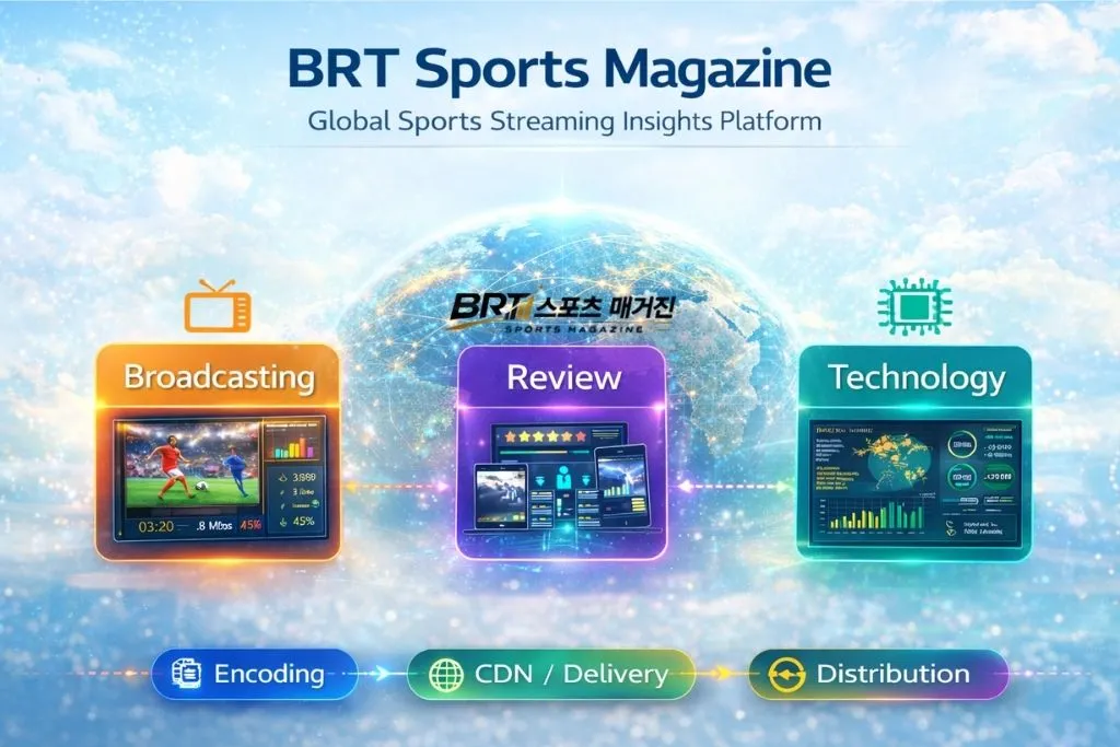 스포츠중계 분석 플랫폼 BRT Sports Magazine 메인 비주얼