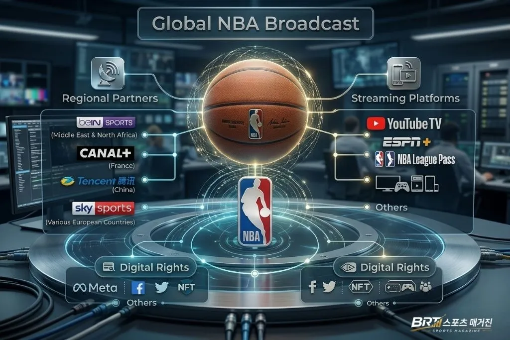 NBA 스포츠중계 글로벌 방송권 판매 구조 분석
